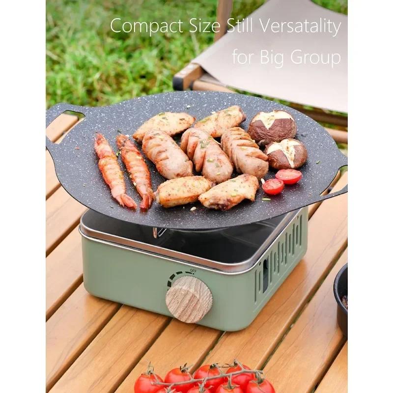 Camping Gas Stove Portable Butane Stove Cassette Furnace Outdoor Gas with Carrying Bag Outdoor Gas Burner Picnic Camp Barbecue