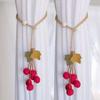 1Pcs Cute Pumpkin Shape Curtain Tieback Elastic Band Cartoon Window Curtain Buckles Flower Shape Curtain Rope Holders Kids Room