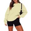 Women's Fashion Long Sleeve Crewneck Sweatshirt Top for Casual Everyday Wear