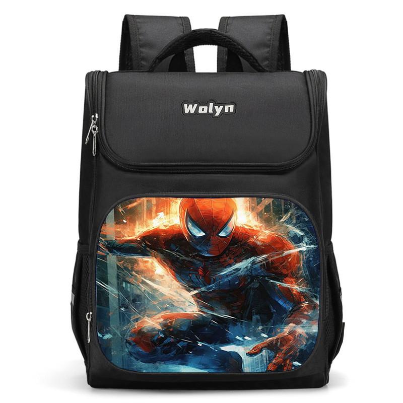 Lightweight Spiderman Girls Backpack With Large Storage For Use Educational