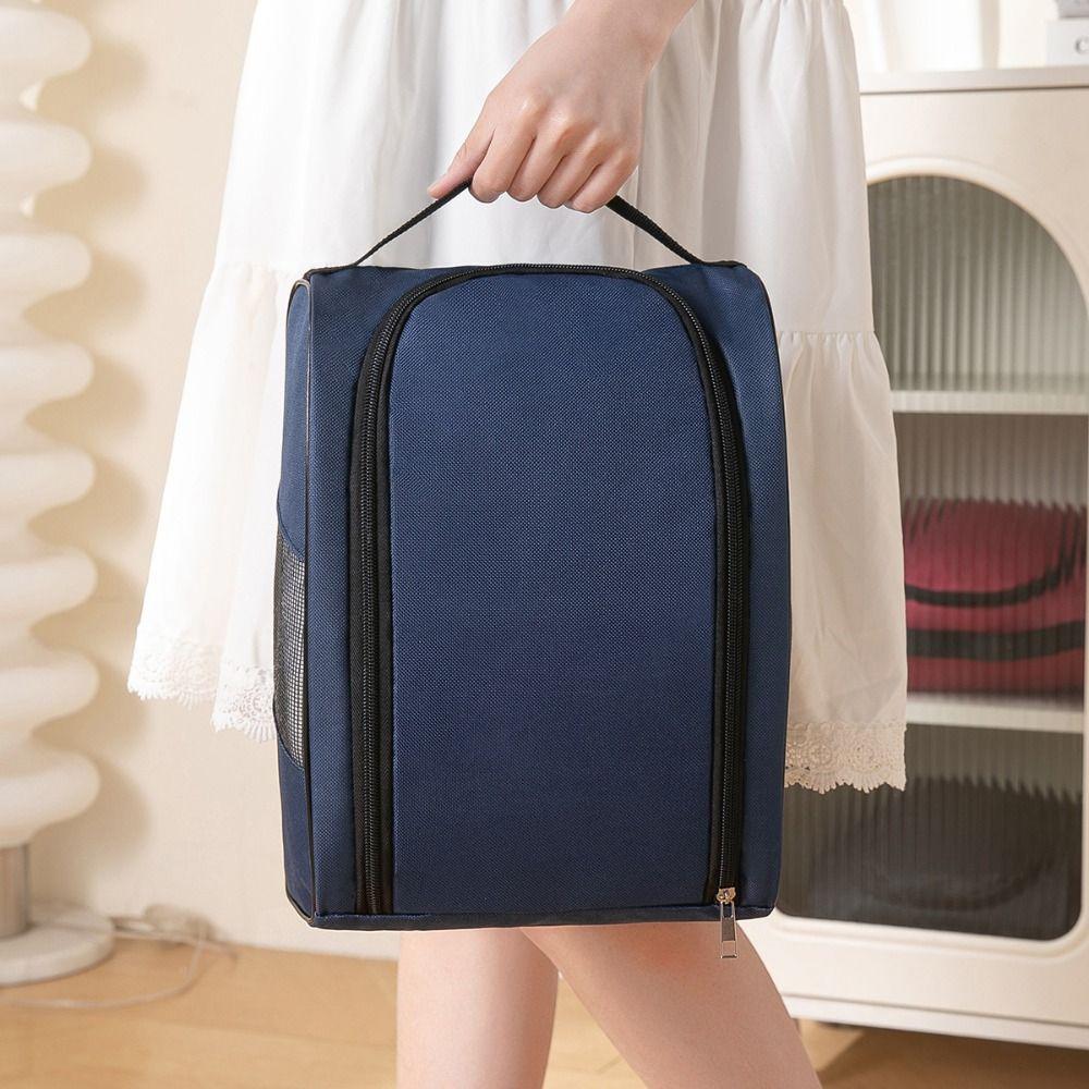 Breathable Shoe Storage Bag Oxford Cloth Travel Slipper Handbag  Business Travel