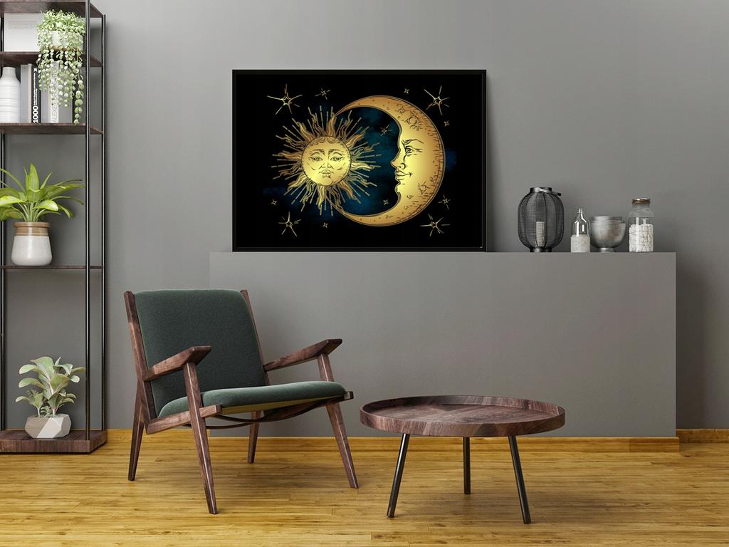Poster picture In a frame 43x33 cm Day and Night P1198