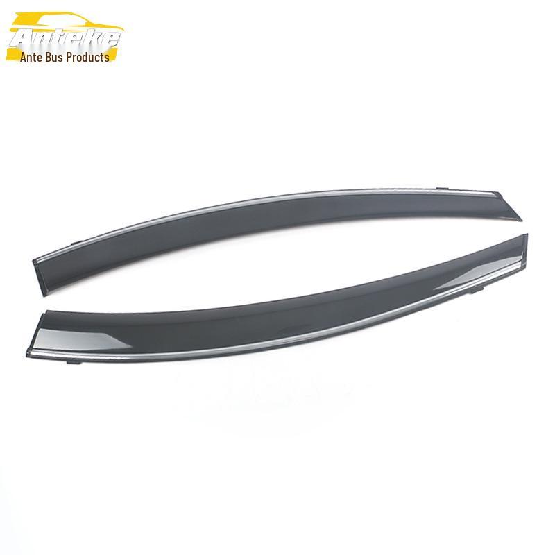 JAC 16 Refine M4 Rain Guards with Bright Strip Sun Visor Trim