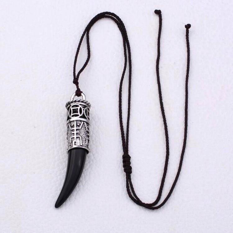 

Талисман, приносящий золото: Мужское ожерелье из волчьих зубов - серия Tomb Raiders Ghost