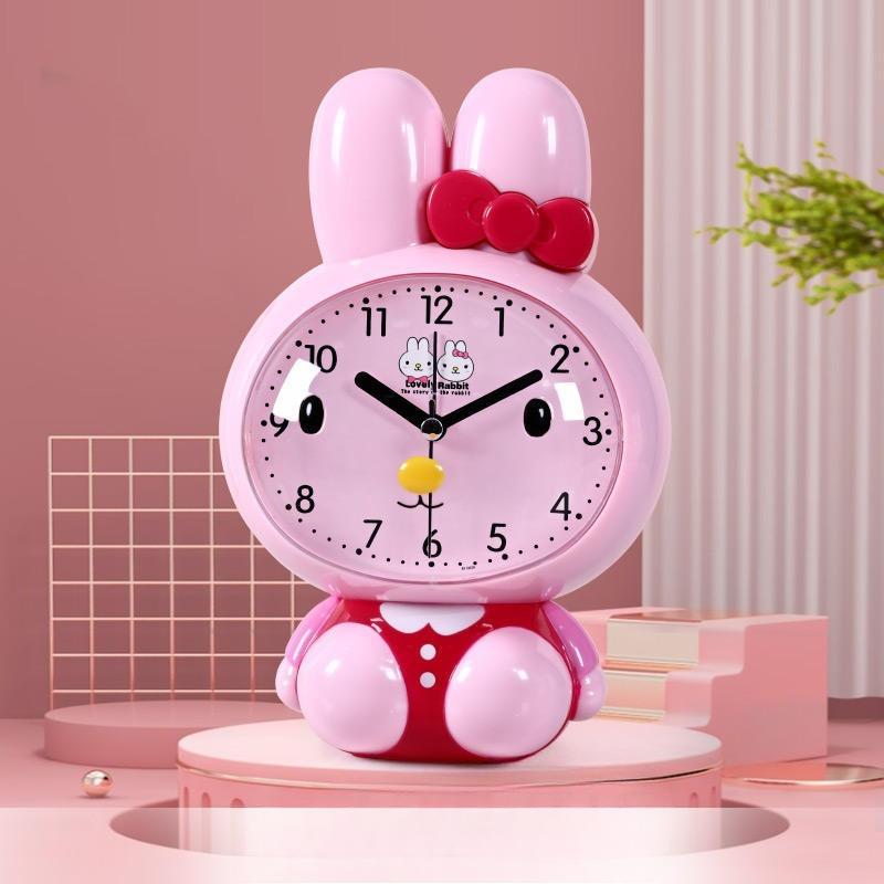 Cute Girls' Special Alarm Clock for Children and Students for Boys' Bedroom Desktop Large Clock Silent