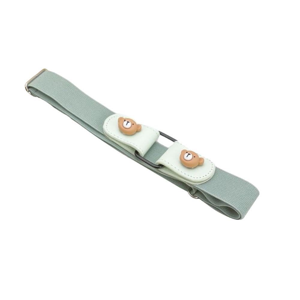 Adjustable Length Elastic Stretch Belt Press Buckle Style Invisible Belt for Women Men