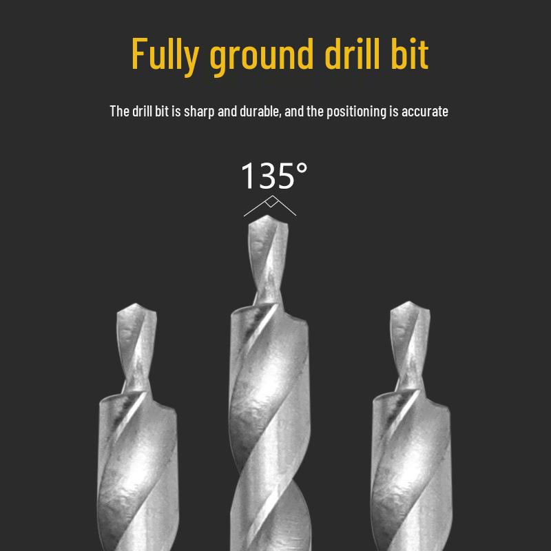 Pocket Hole Jig with High-Speed Steel Step Drill Bit, 9.5mm