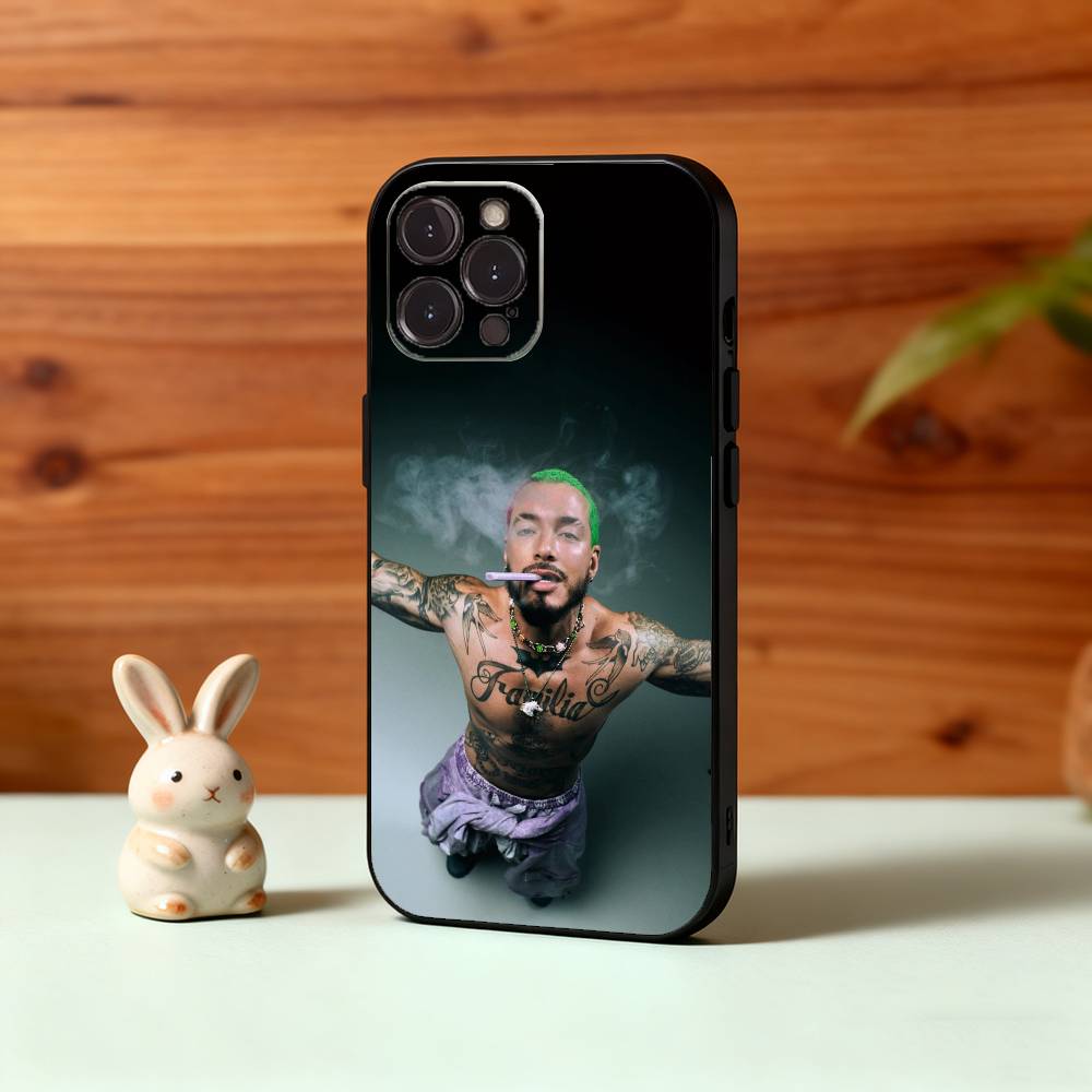 COOL J B-BalvinS Phone Case For iPhone17,16,15,14,13,12,Plus,Pro Max, 5G Others Soft Black Cover