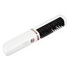 Hair Straightener Brush USB Rechargeable Hair Straightening Curling Brush Pearl White