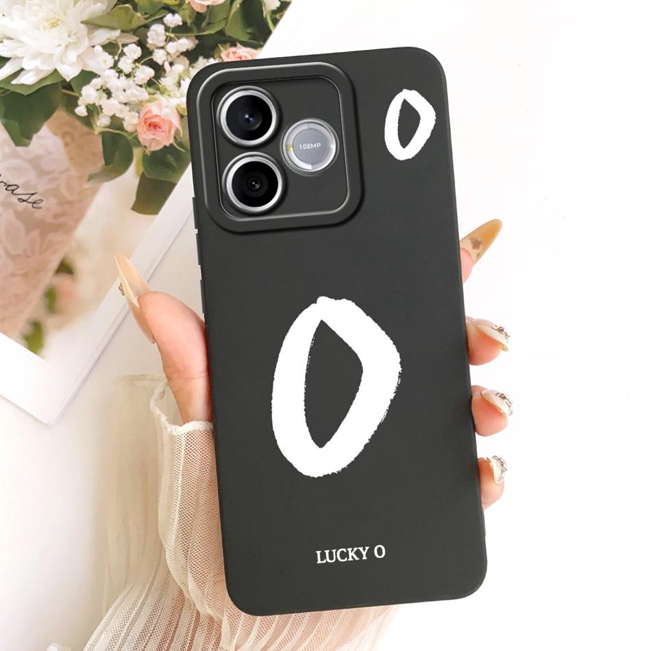 For Honor 600 Lite 5G Honor600 Lucky Initial Letter Phone Case For Honor 600 600Lite Soft Silicone Shockproof Cases Bumpers