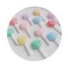 100pcs Resin Cute Candy Lollipop Flat Back Cabochon Scrapbooking for Crafts Making Jewelry Accessories