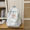 Korean Schoolbag Junior High School Girls Ins Fresh Stars High Value Backpack High School Students Large Capacity Lightweight Backpack