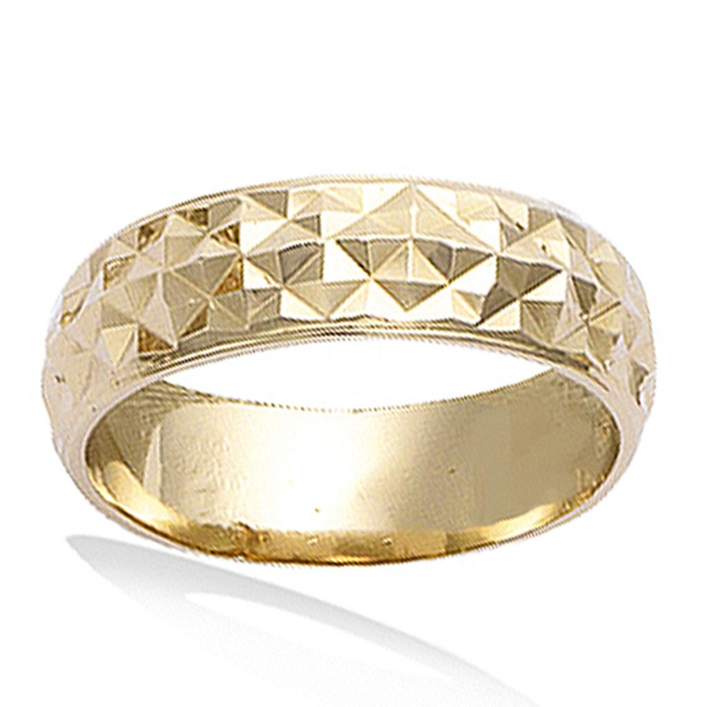 Wedding Band Gold Plated 'Lien d'Amour' Golden - 7 Mm