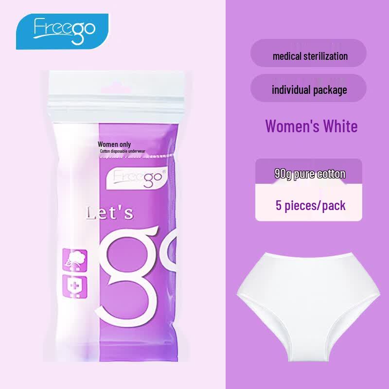 Freego Women's Disposable Cotton Briefs