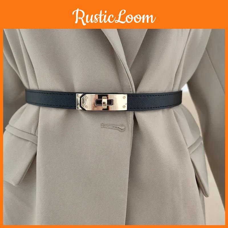 Pure Ladies Cowhide Leather Belt Silver Alloy Buckle Casual Decoration Formal