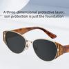 1PCS Fashionable Barn Sunglasses for Women Trendy Round Face UV Resistant High Quality Stylish Shades
