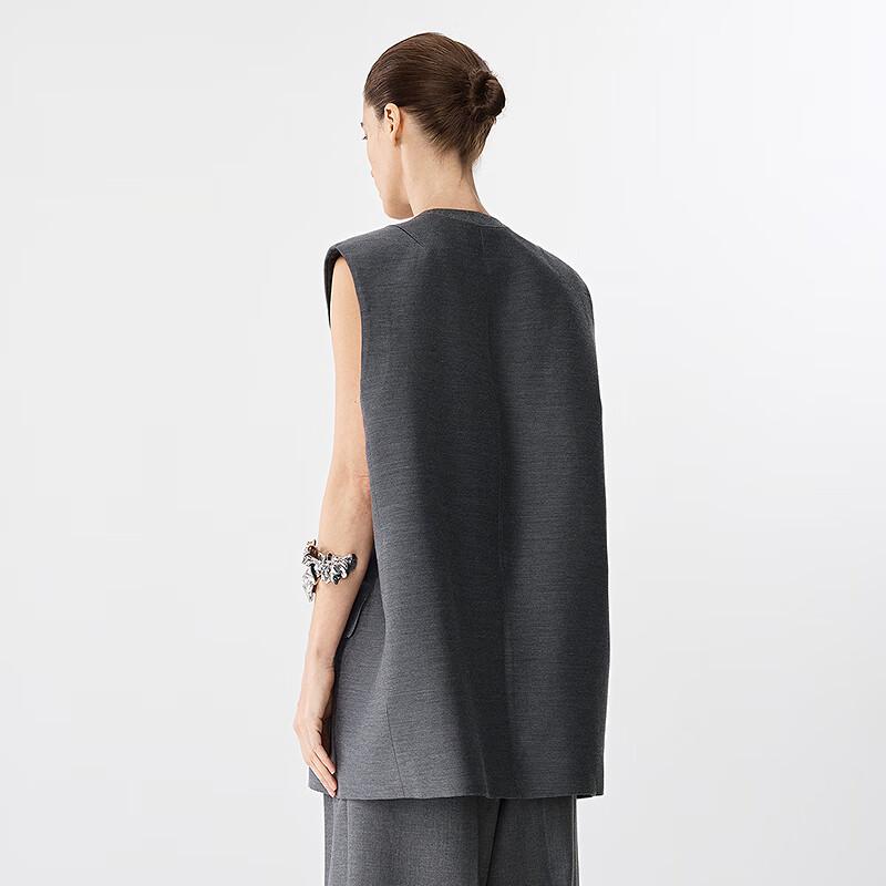 JNBY 2025 Spring Loose-Fit Round Neck Vest