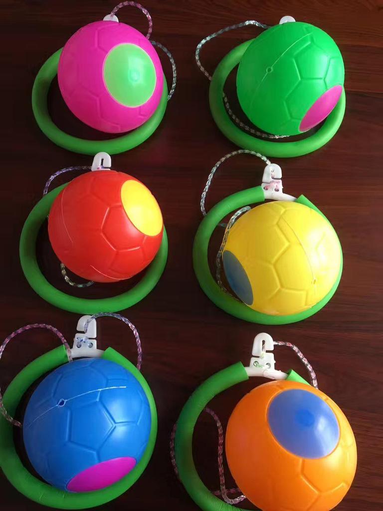 Kids' Bouncy Jumping Ball Set with Handle - Fitness Toy for Kindergarten & Primary School