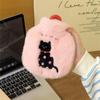 Kitten Embroidery Hand Warmers Handheld Hot Water Bag Portable Warm Water Bag  Belly Warmer