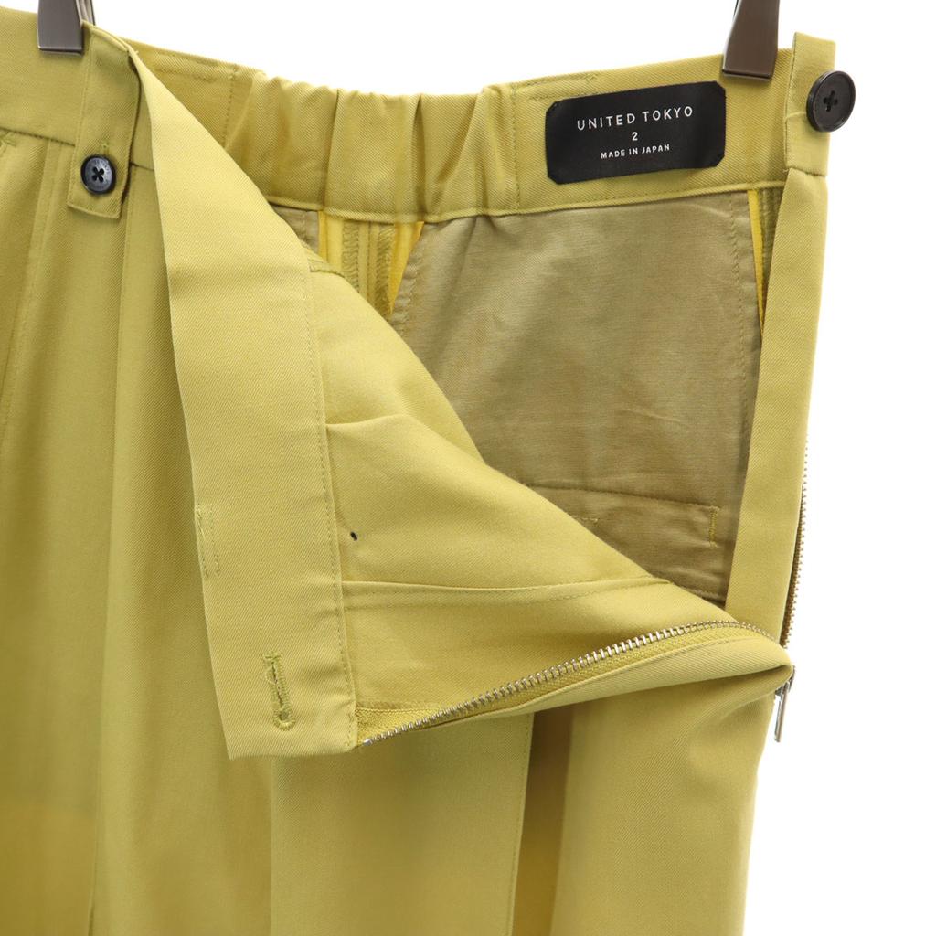 UNITED TOKYO made in Japan Side fastener Wool pants 2 mustard Women Used