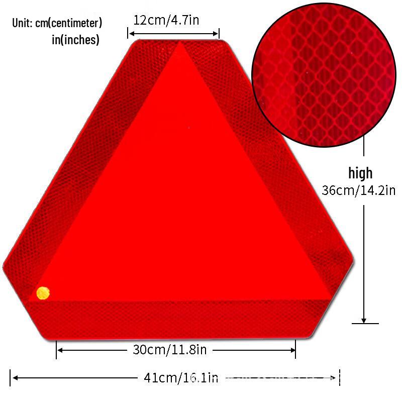 Треугольный светоотражающий предупреждающий знак Brangdy One Size