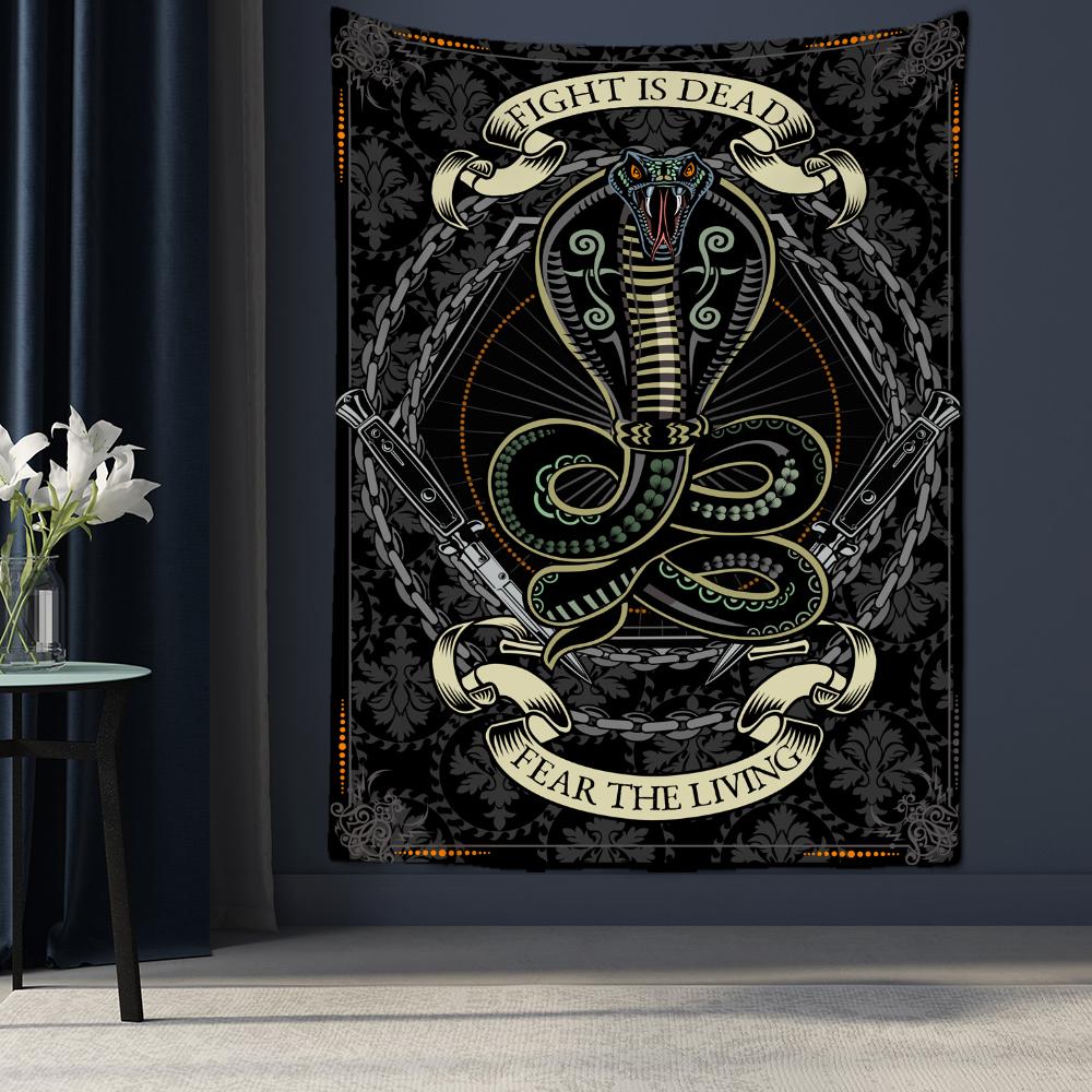 

Психоделический гобелен с изображением животных Таро, настенный гобелен, колдовство, богемный хиппи, мандала, TAPIZ, домашний декор для комнаты 95x70cm