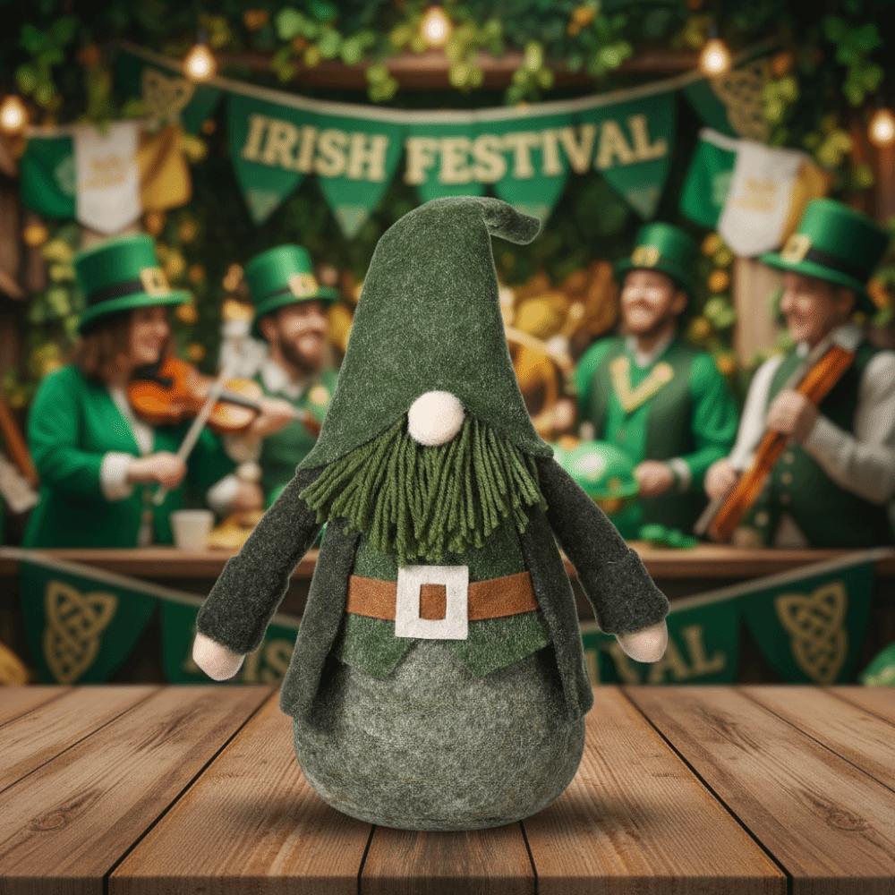 Green Irish Day Dwarf Doll Fashion Novelty Faceless Old Man Doll Creative Exquisite Gnome Figurines Irish Themed Events