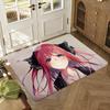 Anime Miku Nakano Floor Mat Soft Thickened Absorbent Non-Slip Bedroom Living Room Door Mat Home Decor Flannel Rugs
