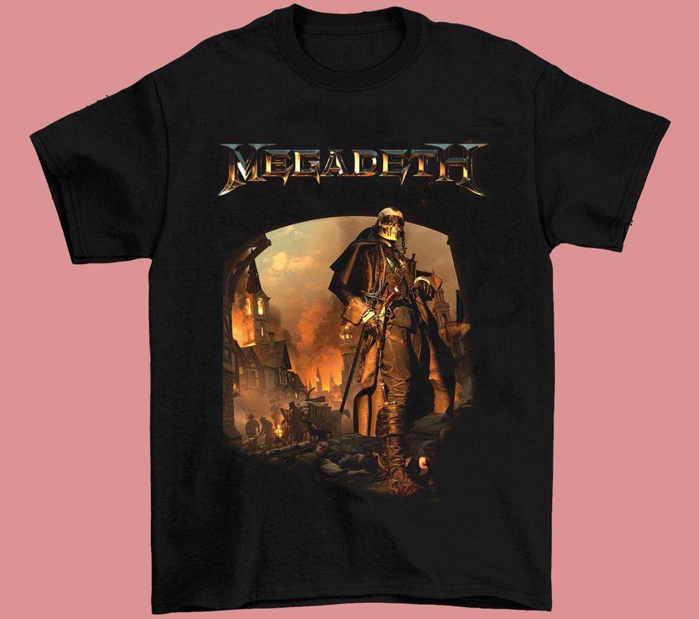 Горячая футболка Megadeth The Sick The Dying And The Dead Черная Размер S-234XL Унисекс Футболка S