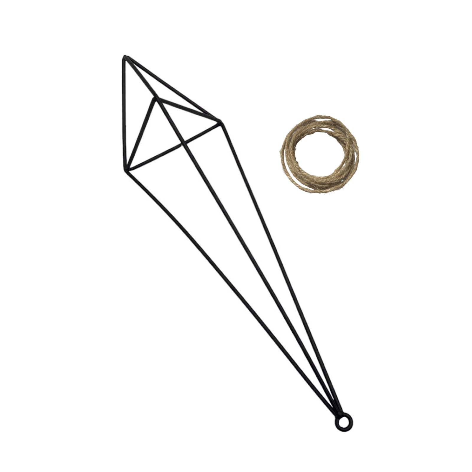 

Lunari Hanging Plant Hanger, Interior Plant Hanging Planter, Simple and Natural, Black (Black)