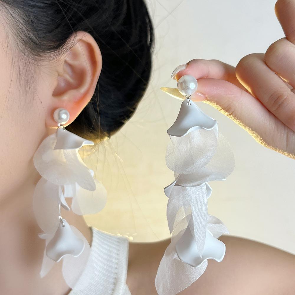 Elegant Long Tassel Earrings Fashionable Ear Jewelry Simple Ear Hook  Gift