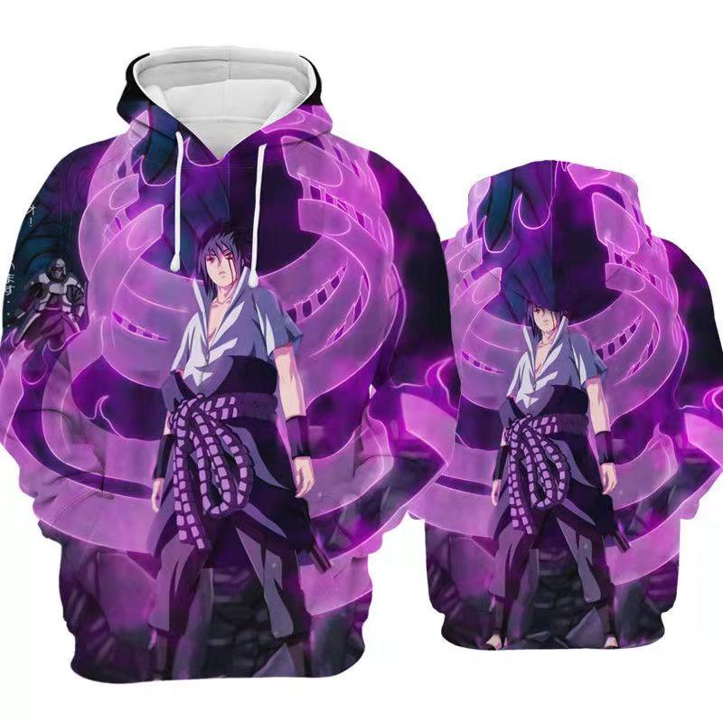 Cosplay Japansk Anime Naruto Uchiha Itachi Hokage Ninjia Herre Uformell hettegenser for kvinner