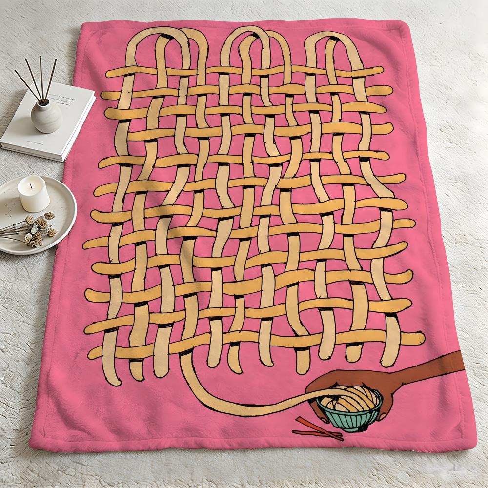 artist KKaitlin Britoo Throw Warm Soft Flannel Blanket Multiuse for Sofa Bed Camping Travel Nap