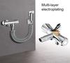 Modern Chrome Finish ABS Handheld Bidet Sprayer Kit with Brass Valve Core for Hotel Use Toilet Attachment