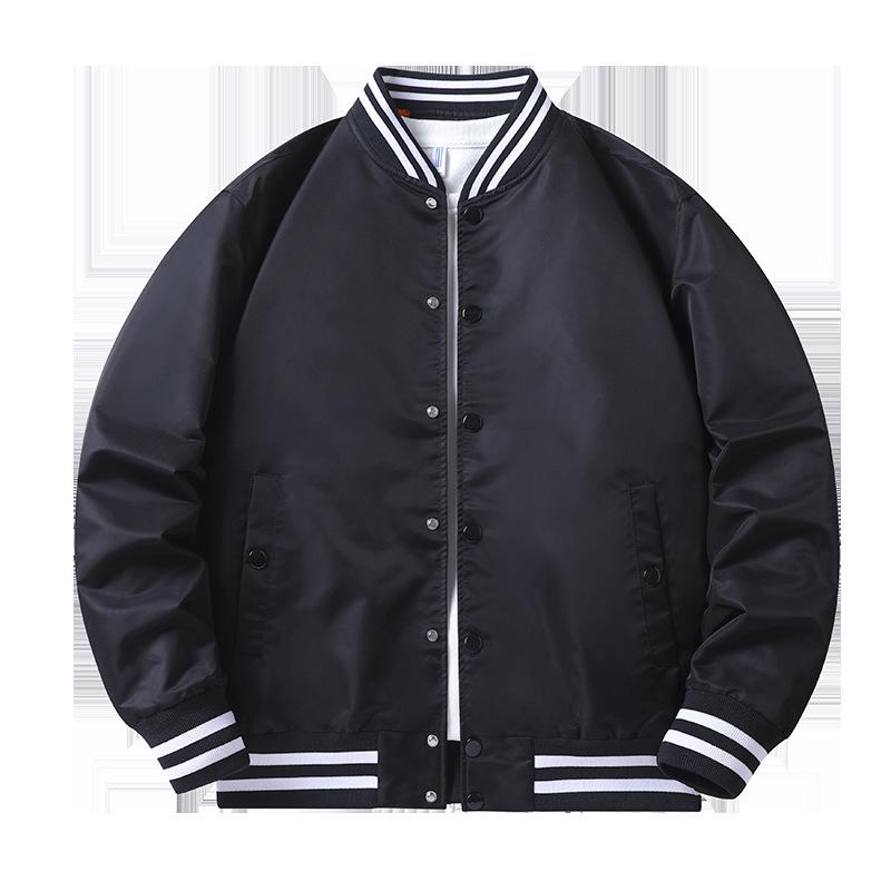 Farbeingesetzte Baseball-Uniform Herren Frühling und Herbst Bomberjacke Herren und Damen Gleicher Stil Paarkleidung Ins Trendige Arbeitsjacke