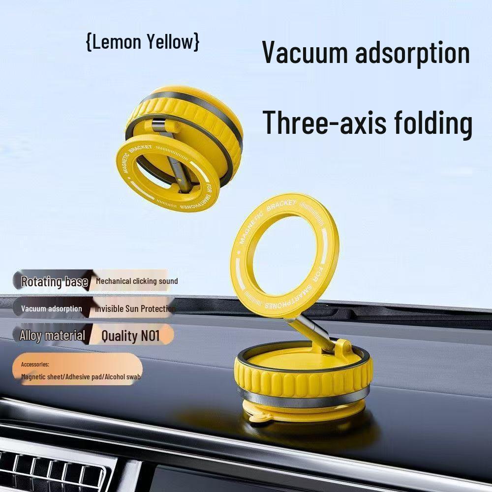 2026 Foldable 360° Magnetic Car Phone Holder - Hot Sale чёрный