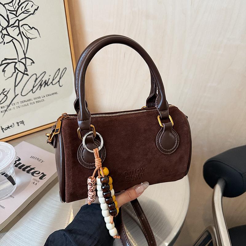 Einfache und modische Retro-Kissen-Tasche Damen Herbst neue Schulter-Umhängetasche Nischen-Handtasche