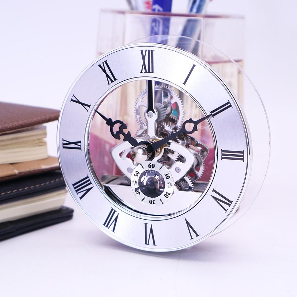 

Quartz Mechanism Metal Gear Movement Decorative Mechanism Detail Transparent Case Vibration Resistant Clock Installation 86mm gold
