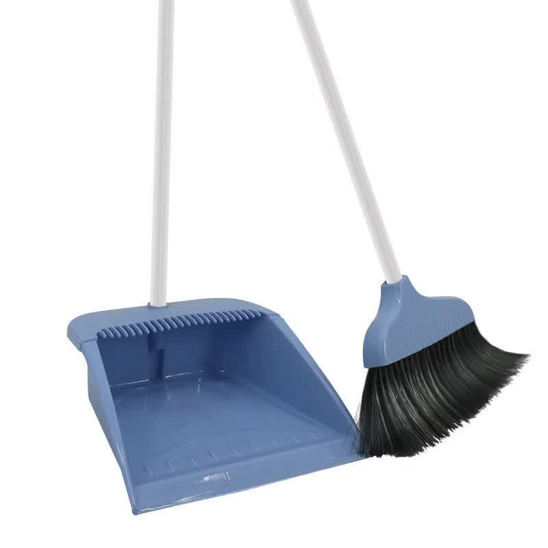 MENG DONG Thickened Hard Bristle Dustpan and Broom Set