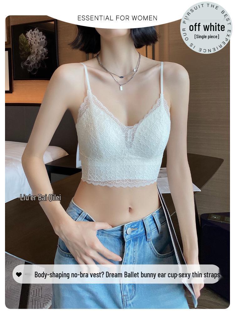 

Женская майка из французского кружева со встроенными чашечками: Стильный летний комбинезон для верхней одежды Medium