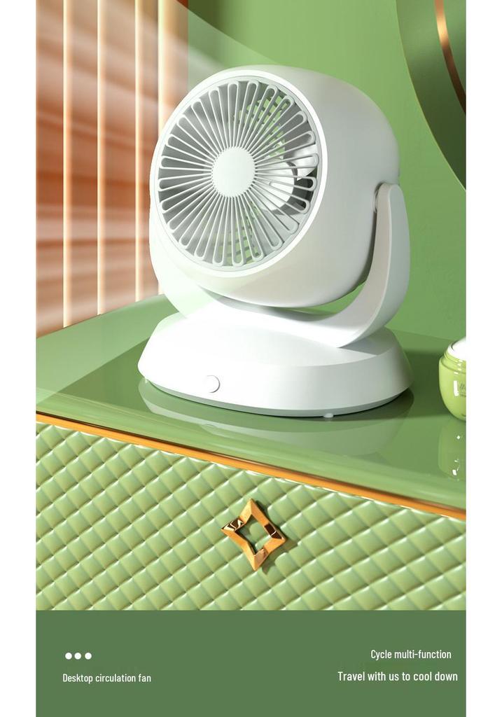 High-Power Ultra-Quiet Multifunctional Desktop Fan for Air Circulation