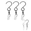 20 ks Klipy S háčky pro větrné spirály Otáčení o 360 stupňů Nerezová ocel 304 Dvojitý klip Větrné spirály Zavěsit