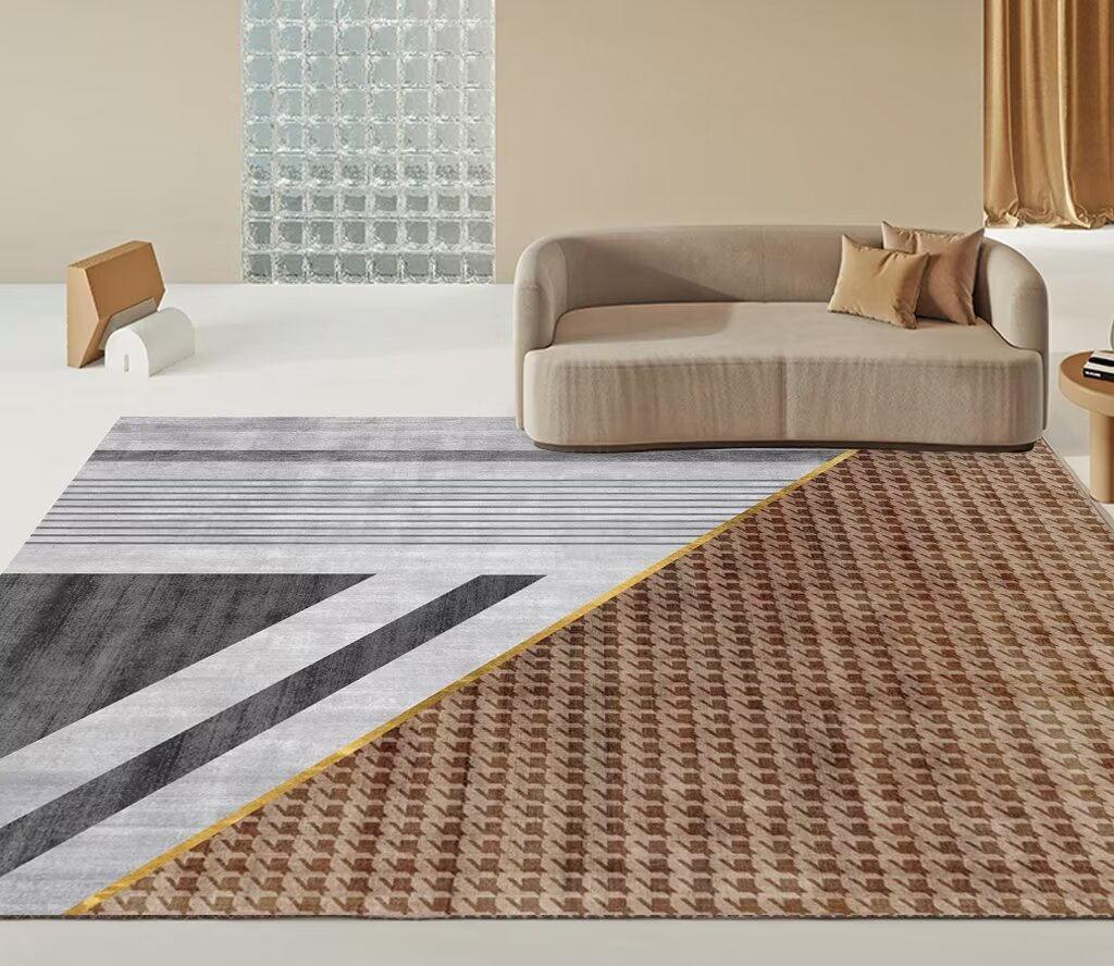 Nordic Light Luxury Large Carpet Soft Non-slip Floor Mat for Living Room Bedroom Sofa Area Rugs Home Decor