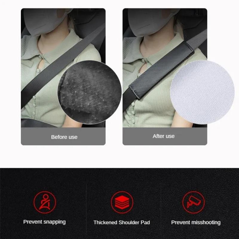 2pc Universal Car Safety Belt Cover Adjustable Seat Belt Cover Shoulder Strap Covers Car Shoulder Protector Pad Auto Accessories
