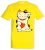 Maneki Neko II Tričko Maneki-neko Manekineko Kočka Kočky Láska Závislý Závislost