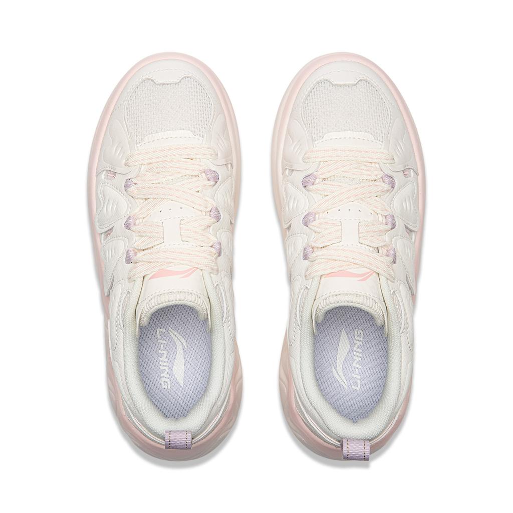 Li Ning Cheese 3.0 Slip Resistant Cushioning Abrasion Resistant Lightweight Height Increasing Low top Skateboard Shoes AGCW072-4