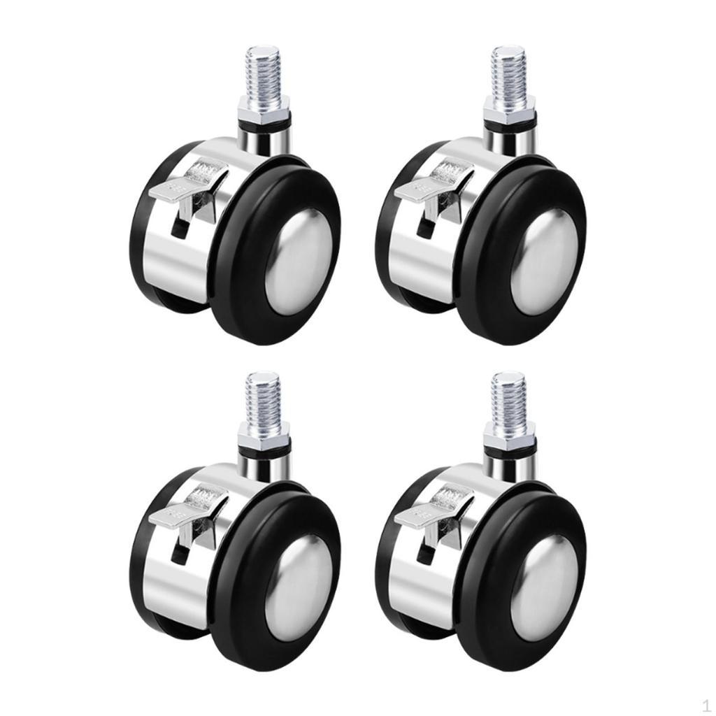 4 Pieces 2 Inch Caster Wheels ,Industrial Casters ,Heavy Duty Swivel for Bench