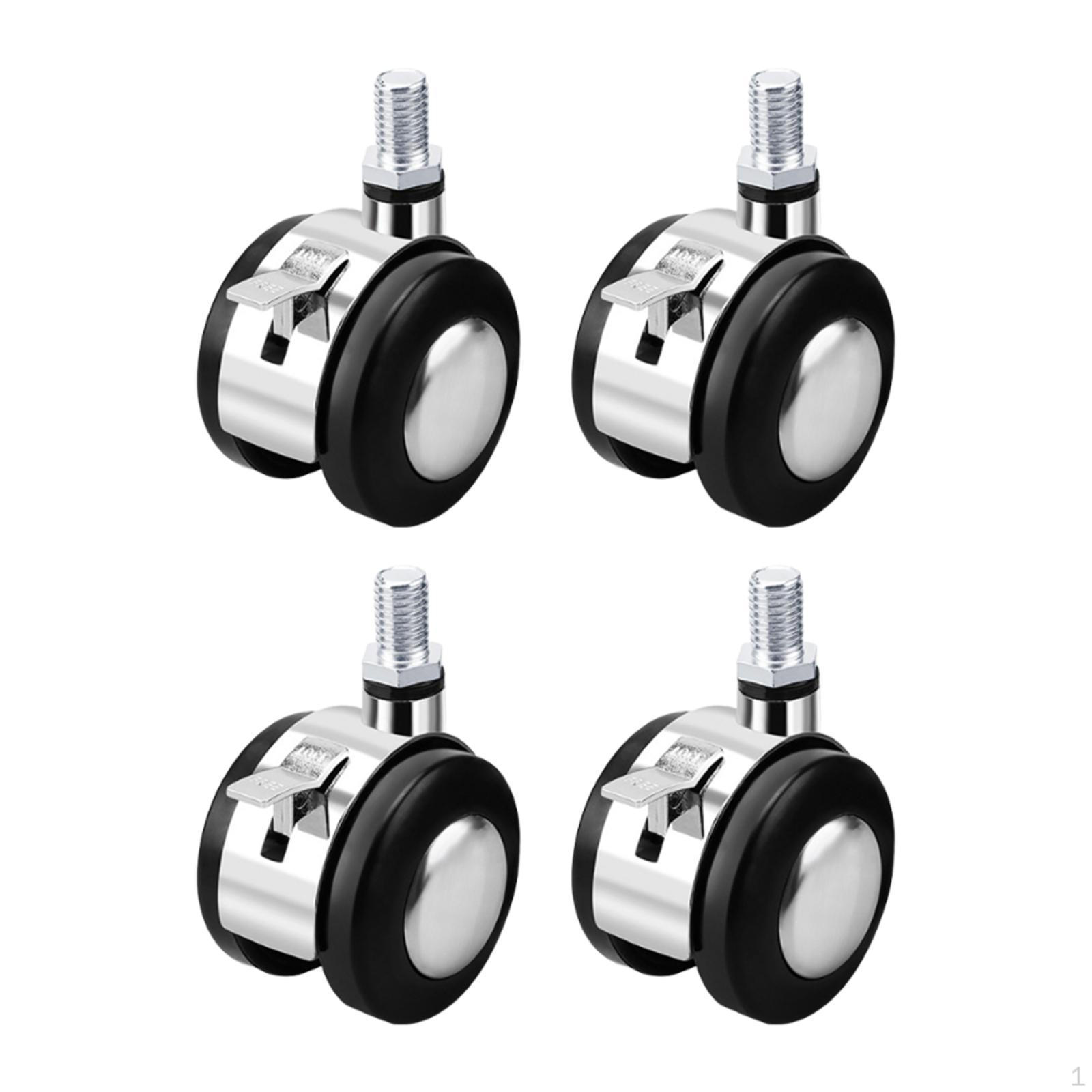 

4 шт. 2-дюймовых поворотных колес, Промышленные колеса, Сверхмощные поворотные колеса для верстака with Brake