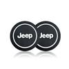 1/2pc Car Heat-resisting Coaster Silica Gel Water Cup Slot Dirt Pad For Jeep Wrangler Grand Cherokee b Renegade Tyre Stem Air Caps