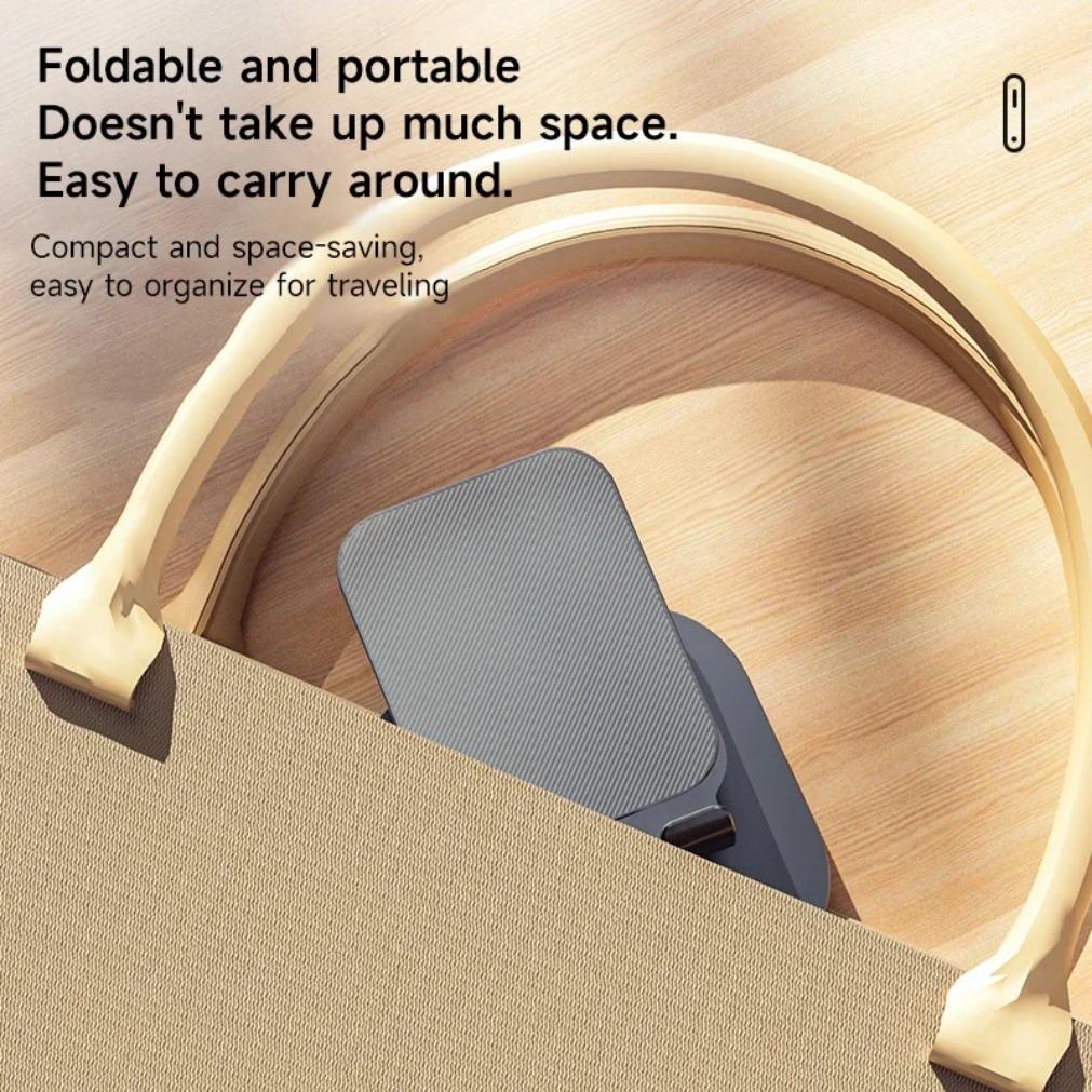 Folding Phone Holder Stand Tablet Cell Mount for iPad iPhone 16 15 14 13 12 Samsung Desk Holder Adjustable Desk Smartphone Stand